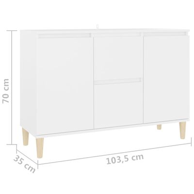 Essentials Sideboard Cabinet - White